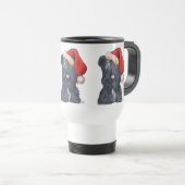 Mug de voyage Skye Terrier Père Noël (Devant droit)