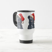 Mug de voyage Skye Terrier Père Noël (Devant gauche)