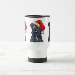 Mug de voyage Skye Terrier Père Noël