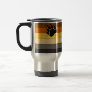 Mug De Voyage SlipperyJoe's Bear Pride drapeau de la texture du 