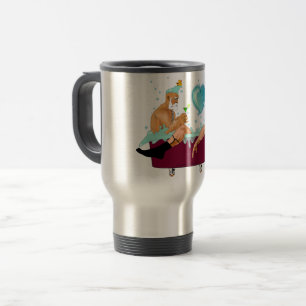 Mug De Voyage SlipperyJoe's deux gays hommes aiment la baignoire