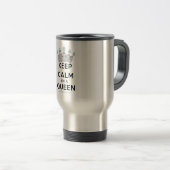 Mug De Voyage SlipperyJoe's Keep Calm Queen couronne joyaux a (Devant droit)