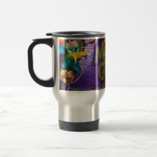 Mug De Voyage SlipperyJoe's Mardi Gras Colliers de perles doublo