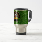 Mug De Voyage SlipperyJoe's Thanksgiving turkey grass manger du  (Devant droit)