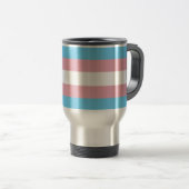 Mug De Voyage SlipperyJoe's transgenre pride drapeau de la diver (Devant droit)