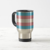 Mug De Voyage SlipperyJoe's transgenre pride drapeau de la diver (Devant gauche)