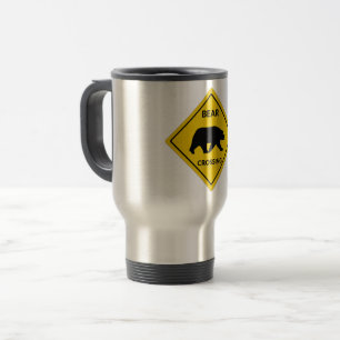 Mug De Voyage SlipperySignal de passage de l'ours de Joe silhoue