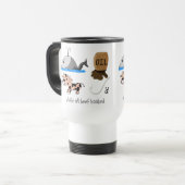 Mug De Voyage Slogan d'amusement accroché par boeuf d'huile de (Devant gauche)