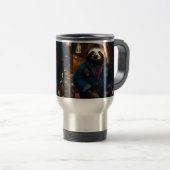 Mug De Voyage Sloth Dans Sa Veste À Boire, (Devant droit)