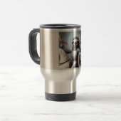 Mug De Voyage Sloth Knight Fighting Dragons (Devant gauche)