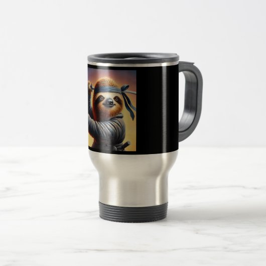 Mug De Voyage Sloth Ninja (Devant droit)