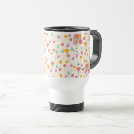 Mug De Voyage Snoopy Bunches of Balloons Motif (Devant droit)
