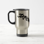 Mug De Voyage Snowboard Brush Art - Skier Samurai Musashi (Gauche)