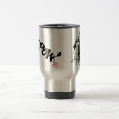 Mug De Voyage Snowboard Brush Art - Skier Samurai Musashi (Centre)