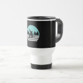 Mug De Voyage Snowboard Rétro Vintage (Devant droit)