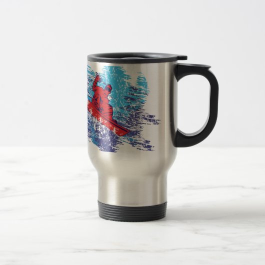 Mug De Voyage Snowboardeur cool (Droit)