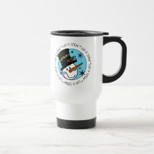 Mug De Voyage Snowman Laisser Neige
