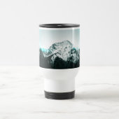 Mug De Voyage Snowy mountain mysterious blue neon light (Centre)