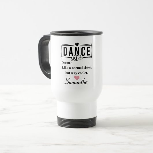 Mug De Voyage Soeur de danse (Devant gauche)