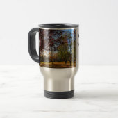 Mug De Voyage Soleil d'automne et chalets - Martha's Vineyard (Devant gauche)