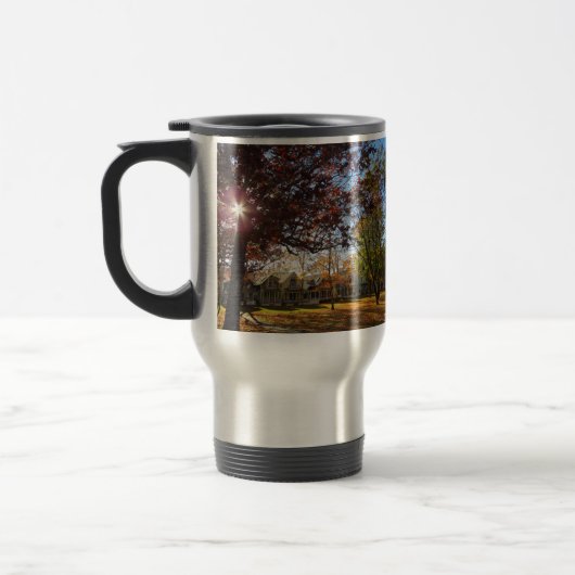 Mug De Voyage Soleil d'automne et chalets - Martha's Vineyard (Gauche)