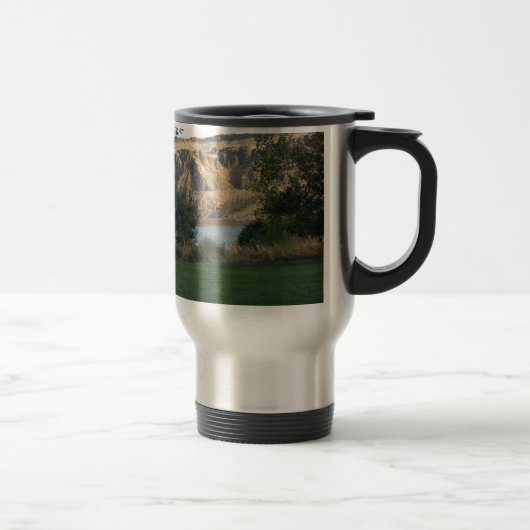 Mug De Voyage Soleil sur le mur de canyon (Droit)