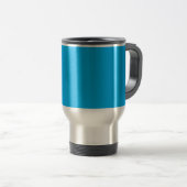 Mug De Voyage Solid Cyan Blue Background | Summer Minimal Style (Devant droit)