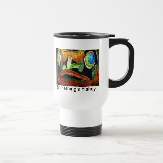 Mug de voyage Something's Fishey (Droite)