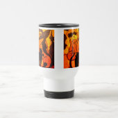 Mug De Voyage Sorcière d'Halloween avec un chat noir (Centre)
