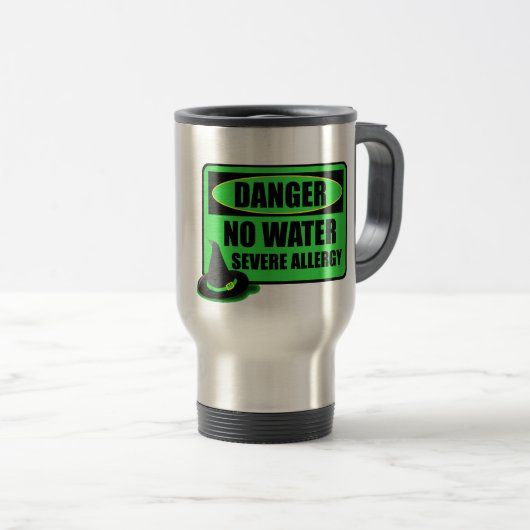 Mug De Voyage Sorcière mauvaise de magicien d'Oz allergique pour (Devant droit)