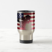 Mug De Voyage Soudeuse et drapeau américain (Centre)