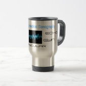 Mug De Voyage sound_wave, échographie Médicale diagnostique, (Devant droit)