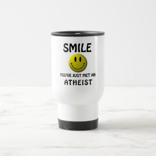 Mug De Voyage SOURIRE, vous avez juste rencontré un athée