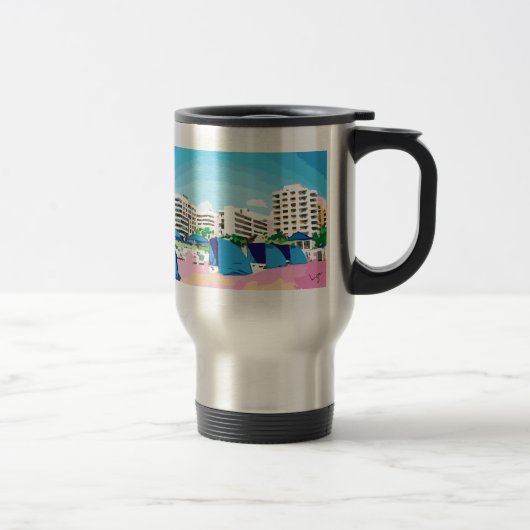 MUG DE VOYAGE SOUTH BEACH, MIAMI, FLORIDE (Droit)