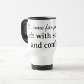 Mug de voyage Souvenirs et confusion (Devant gauche)