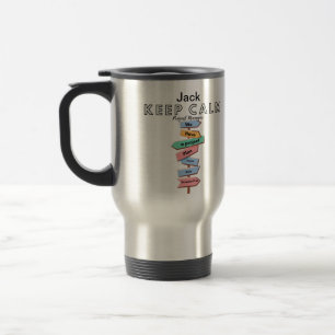 Mug De Voyage Soyez calme, nous avons un plan de projet pour cel