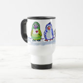 Mug De Voyage Soyez des pingouins en caricature Cool (Devant gauche)