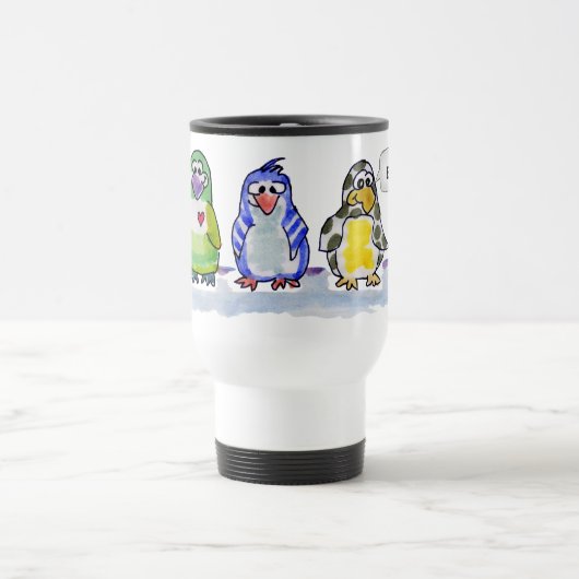 Mug De Voyage Soyez des pingouins en caricature Cool (Centre)