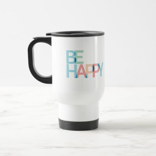 Mug De Voyage Soyez heureux (Gauche)