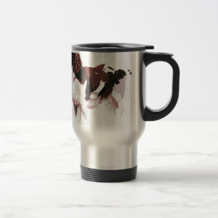 Mug De Voyage Spaniel Springer Brown et blanc