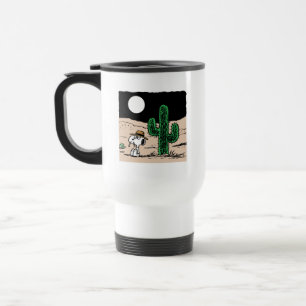 Mug De Voyage Spike dans un désert illuminé par la Lune