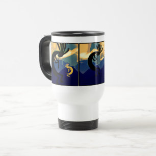 Mug De Voyage Spirit of Kokopelli Desert Paysage Turquoise