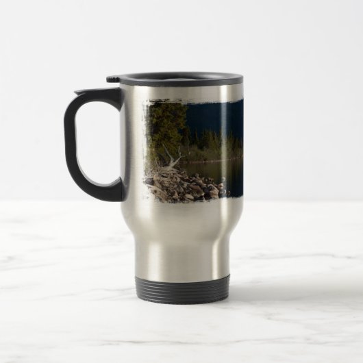 Mug De Voyage Splendeur de Lakeside ; Aucun texte (Gauche)
