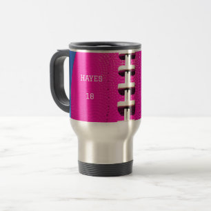 Mug De Voyage Sports Maman Football rose chaud