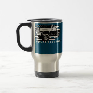 Mug De Voyage Squarebody American Flag Carré Body Truck