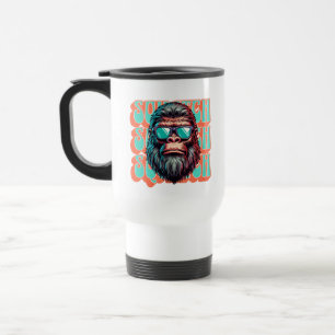 Mug De Voyage Squatch Rétro Vintage Style Comic Pop Art