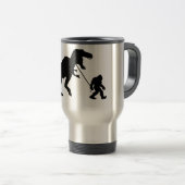 Mug De Voyage Squatchin allé avec T-rex (Devant droit)