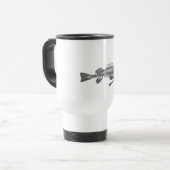 Mug De Voyage Squelette de poisson (Devant gauche)