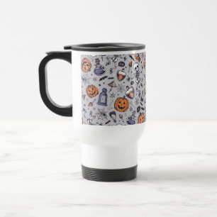 Mug De Voyage Squelette d'Halloween vintage et Motif de potions