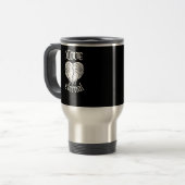 Mug De Voyage Squelette Mains Coeur Gothique Classique (Devant gauche)